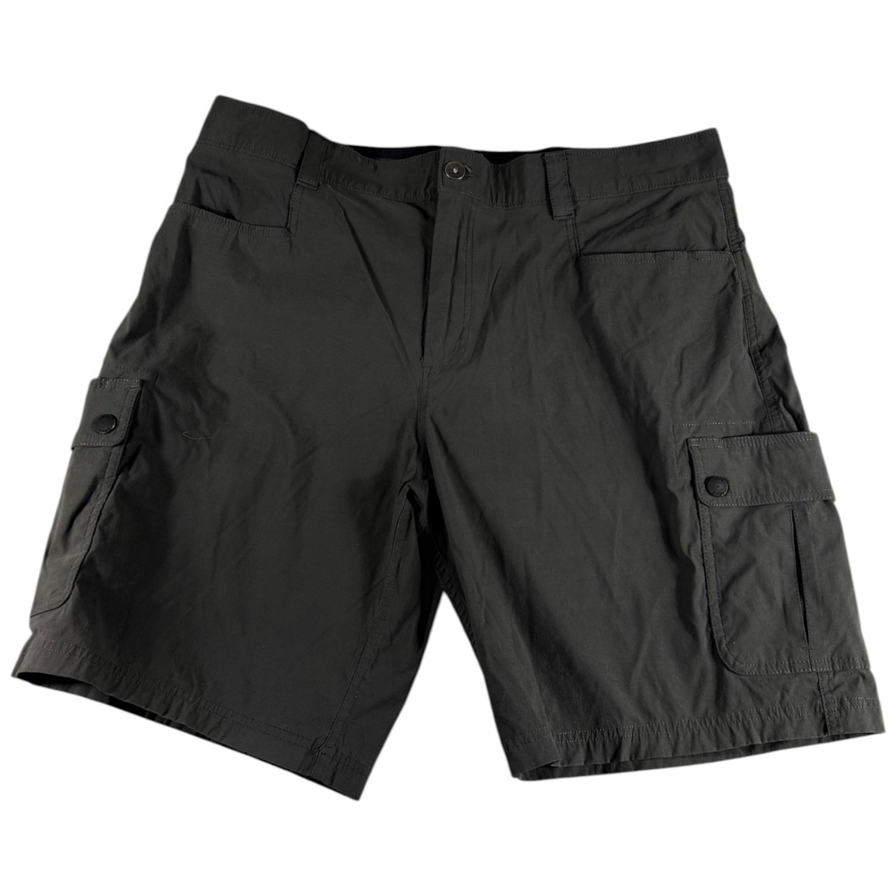 Orvis Cargo Shorts Mens 38 Dark Gray Flat Front Rugged Workwear Heritage Durable